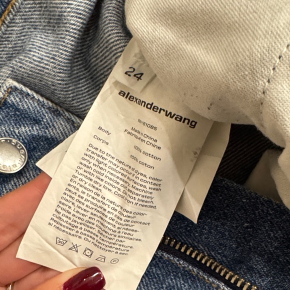Alexander Wang Light Blue Straight Leg Jeans - Picture 8 of 9
